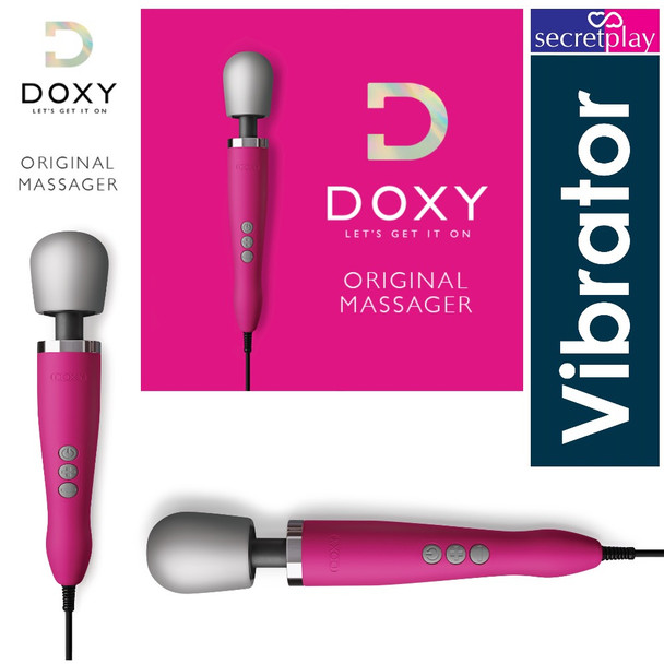 Doxy Original Wand Body Massager | Multi Speed Powerful Strong Vibration Vibrator | Pink