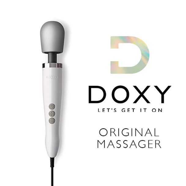 Doxy Original Wand Body Massager | Multi Speed Powerful Strong Vibration Vibrator | White