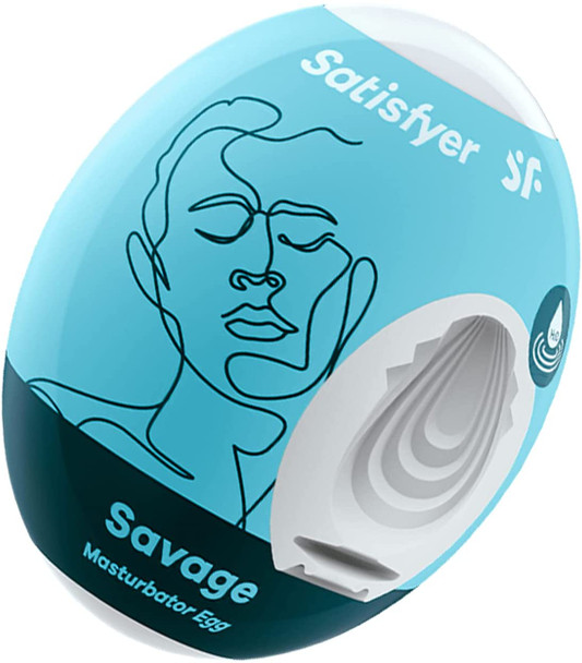 Satisfyer Masturbator Egg | Savage | Stretchy Hydro Active Masturbator Stroker