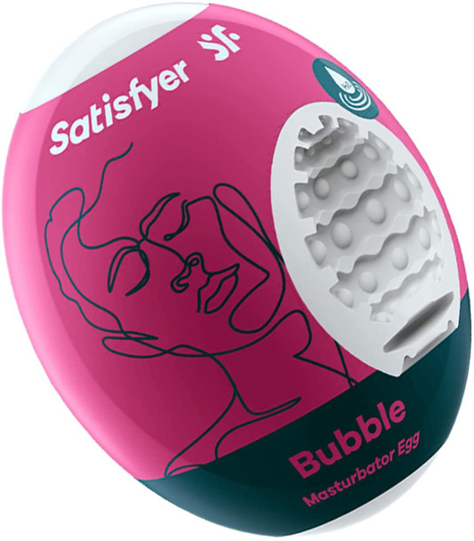 Satisfyer Masturbator Egg | Bubble | Stretchy Hydro Active Masturbator Stroker