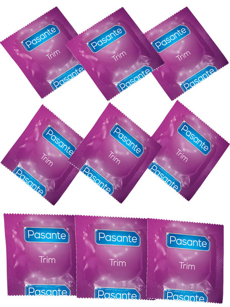 144 x Pasante Trim Condoms | Closer Fit Small Snug Size | Wholesale Clinic Pack