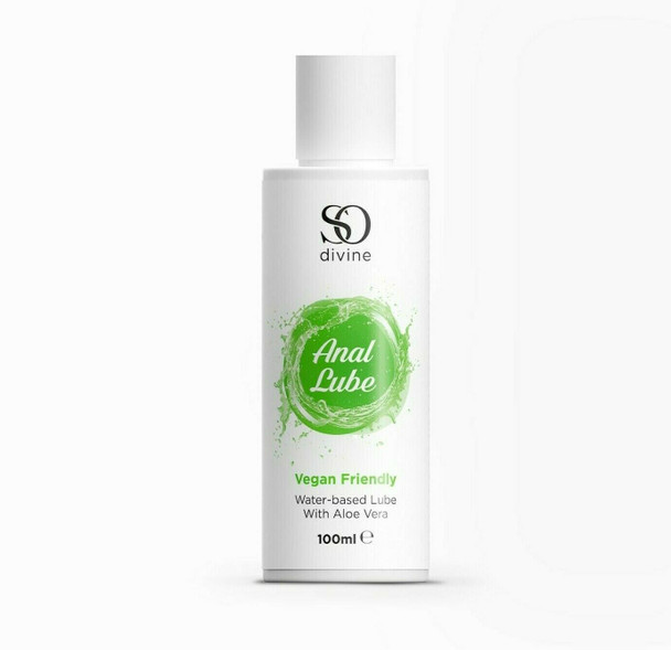 So Divine Anal Water Based Lubricant With Aloe Vera | 100 ml | Vegan Lube Glide