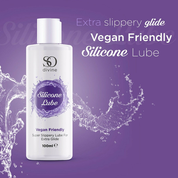 So Divine Silicone Lubricant | 100 ml | Vegan Super Slippery For Extra Glide