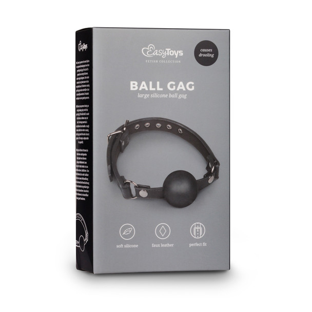 EasyToys Large Silicone Ball Gag | Silicone Bondage Gag Ball