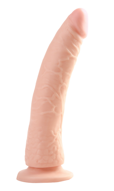 Pipedream Basix Rubber Works Slim 7" Dildo Dong Flesh | With Suction Cup Unisex