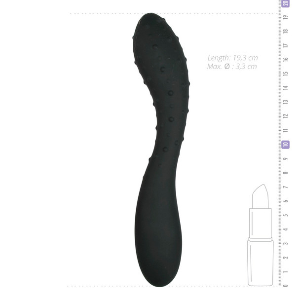 EasyToys Realistic Textured Dong Silicone Double Ended Dildo | 19.3 cm