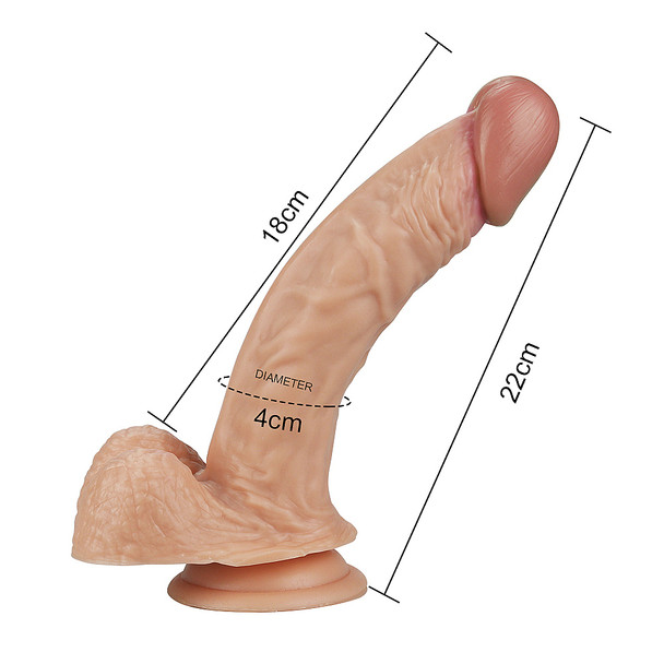 LoveToy 8.5'' Long Real Extreme Dildo | Realistic With Suction Cup Base Sex Toy