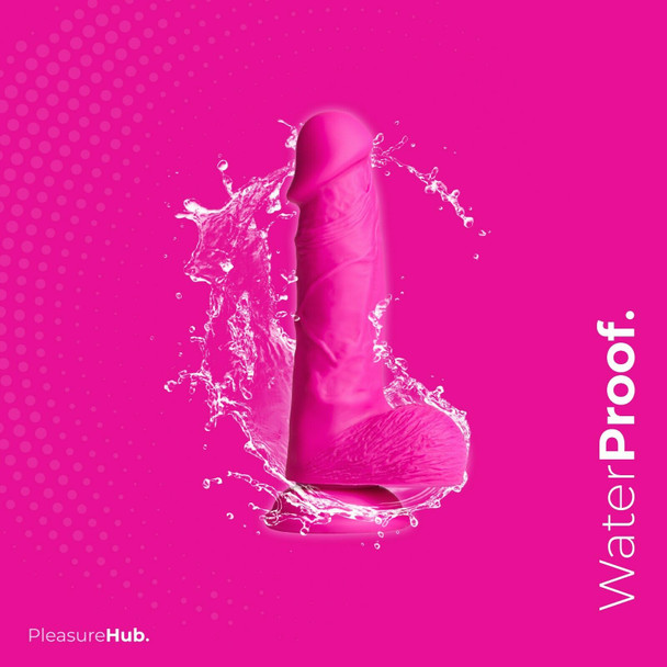 PleasureHub Realistic Silicone Dildo 7 Inches Dong | Pink Real Skin Feel | With Suction Cup
