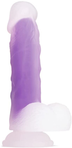 So Divine Glorious Real Skin Feel Soft Silicone 7" Purple Dildo | Suction Cup
