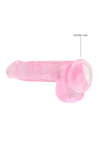 RealRock Realistic 6" Inch / 15cm Dildo with Balls | Pink Rocksolid Super Flexible