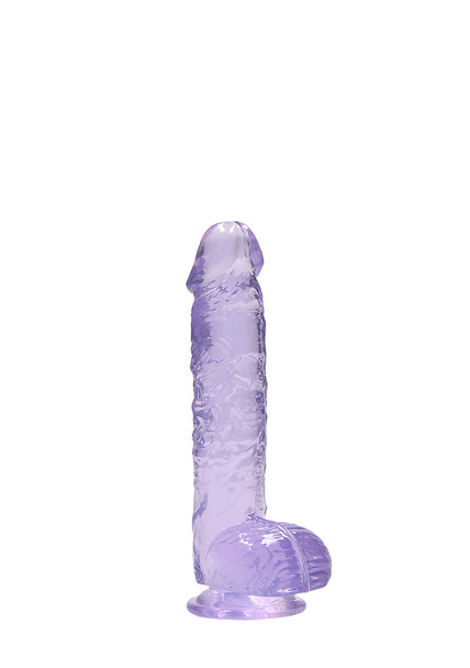 RealRock Realistic 6" Inch / 15cm Dildo with Balls | Purple Rocksolid Super Flexible