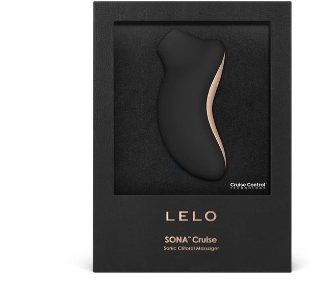 LELO SONA Cruise - Black Sonic Massager | Clitoral Stimulator Vibrator | Woman Orgasm Sex Toy