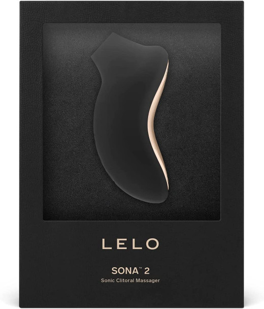 LELO SONA 2 - Black Sonic Massager | Clitoral Stimulator Vibrator | Woman Orgasm Sex Toy