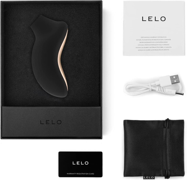 LELO SONA 2 - Black Sonic Massager | Clitoral Stimulator Vibrator | Woman Orgasm Sex Toy