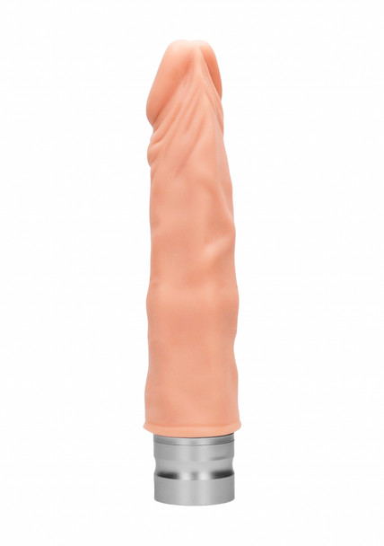 Real Rock Realistic Vibrating 7" Inch Dildo Flesh | 17cm Dildo | Real Feel Unisex Dildo Sex Toy