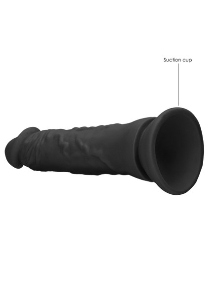 Real Rock Realistic Dildo Dong 9" Inch Black  | Suction Cup Strap-On | Unisex Dildos Sex Toy