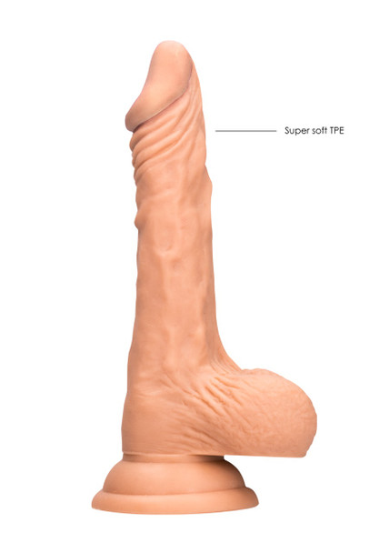 Real Rock Realistic Dildo Dong 8" Inch With Balls | Suction Cup Strap-On | Unisex Dildos Sex Toy