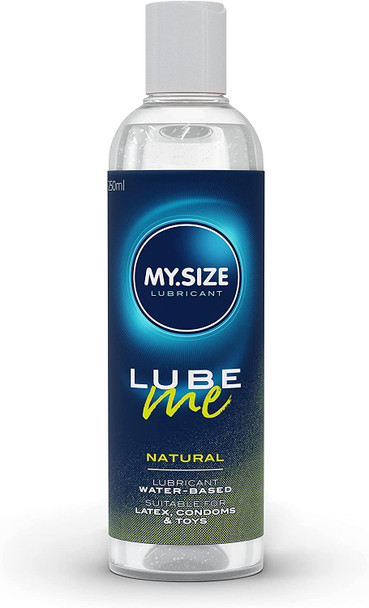 MY SIZE Lube Me Natural Premium Lubricant 250ml | Water Based Lube Glide | Suitable With Latex Condoms & Toys