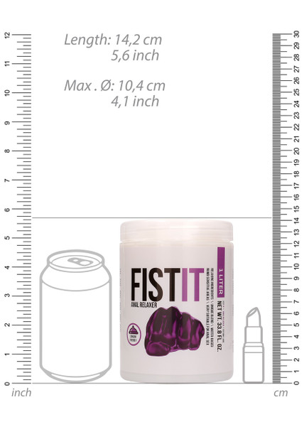 Pharmquests Fist It Anal Relaxer 1000 ml Gel | Fisting Anal Sex Penetration Lube