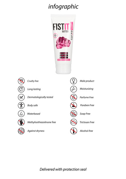 Pharmquests Fist It Water Based Sliding Butter100ml |  Lubricant Anal Vagina Fisting Lube Sex Penetration