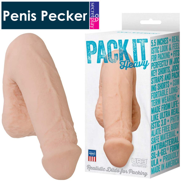 Doc Johnson Pack It Heavy Penis Packer Flesh | Packing Dildo | Bachelor Gag Gift 