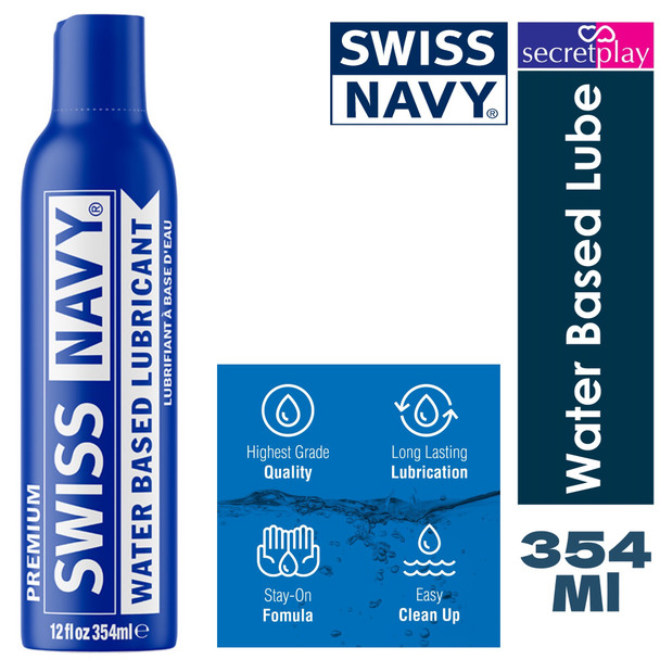 Swiss Navy Premium Water Based Personal Lubricant 354ml |  Vaginal Anal Intimate |  Sex Lube