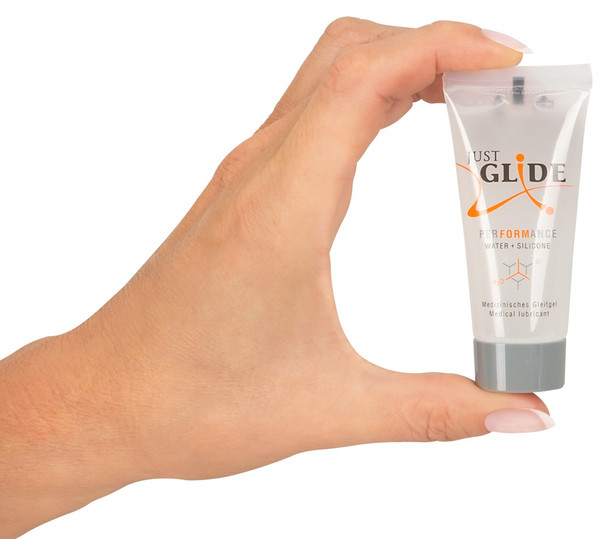 Just Glide Performance Water + Silicone Based Lubricant | 20 ml | Vegan Sex Lube