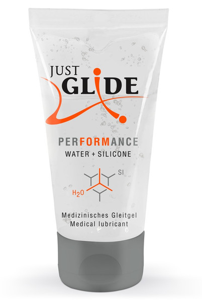 Just Glide Performance Water + Silicone Based Lubricant | 50 ml | Vegan Sex Lube