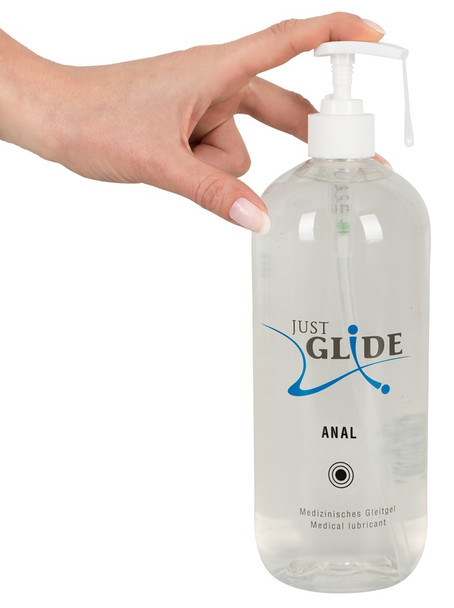 Just Glide Anal Water Based Lubricant | 1000 ml | Odourless Vegan Sex Lube