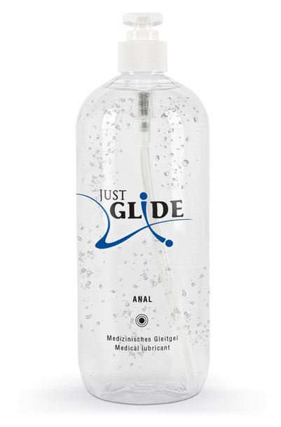 Just Glide Anal Water Based Lubricant | 1000 ml | Odourless Vegan Sex Lube