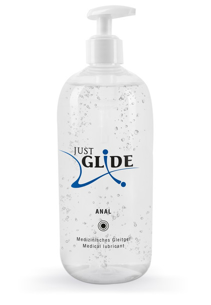 Just Glide Anal Water Based Lubricant | 500 ml | Odourless Vegan Sex Lube