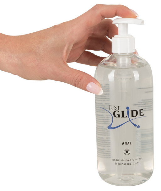 Just Glide Anal Water Based Lubricant | 500 ml | Odourless Vegan Sex Lube