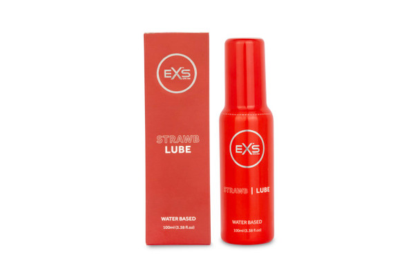 EXS Premium Strawberry Lube 100ml | Water Based Sex Lubricant | Vegan