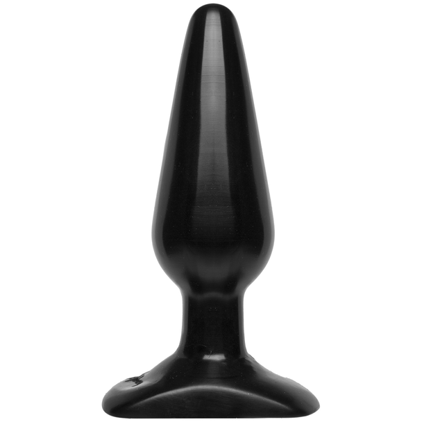 Doc Johnson Classic Butt Plug 5.5" In | Medium Smooth Anal Sex Toy | Black