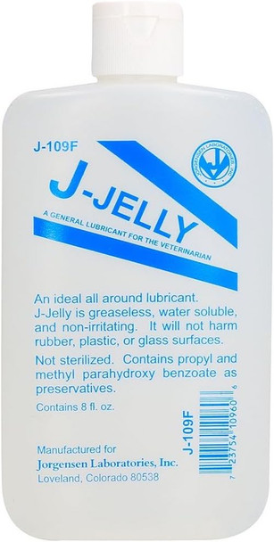 J-Jelly Lubricant 237ml | Veterinarian Water Based Lube | Veterinary Use Only