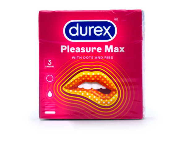 12 Durex Pleasuremax Condoms | Sealed Pack Ribs & Dots Condoms | Ribbed Condoms