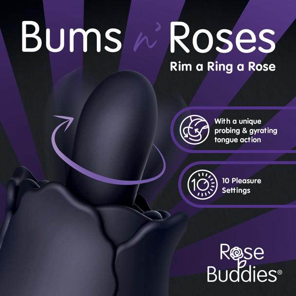 Skins Rose Buddies Rose Bums & Roses | Vibrators Clitoral Tongue Stimulator | Women Sex Toys