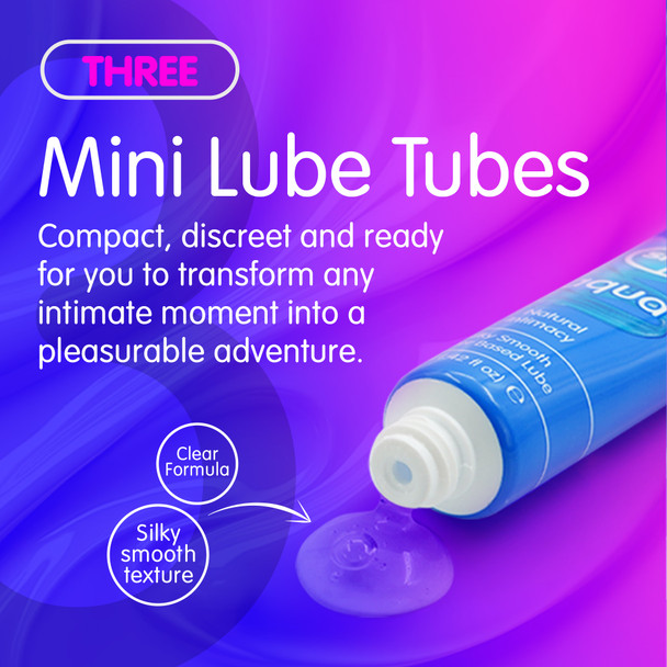 Skins Fruity +Vital Lube | 6 x 12ml Tubes | Sensation Silicone Aqua Water based Sex Lube