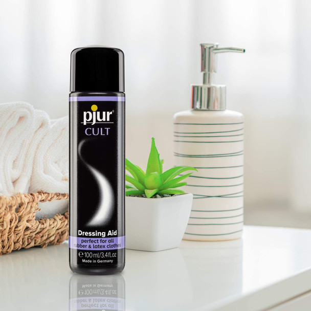 3 x Pjur Cult Dressing Aid | 100 ml | Perfect For Latex & Rubber Clothes Soothing Effect |