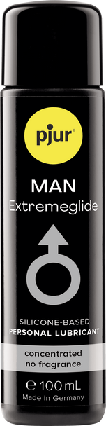 2 x Pjur Man Premium Extremeglide 100ml Lube | For Men Highly Concentrated Silicone Based Sex Lubricant