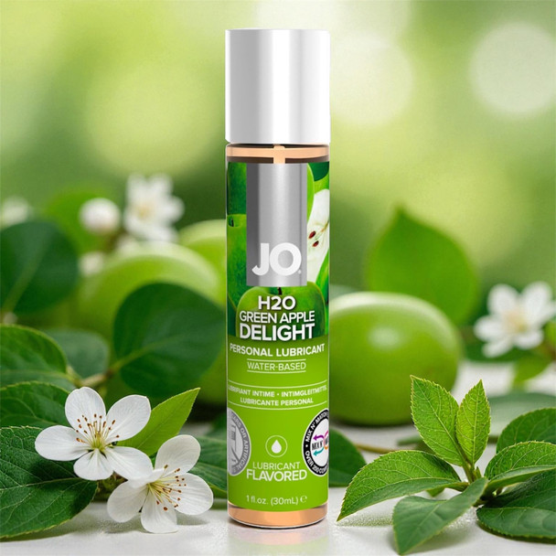 System JO H2O Flavours Green Apple Water Based Lubricant 30ml Personal Sex Lube