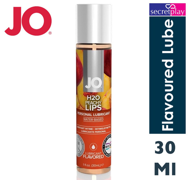 System JO H2O Flavours Peach Water Based Lubricant 30ml Personal Sex Lube