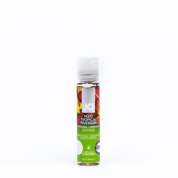 System JO H2O Flavours Tropical Passion Water Based Lubricant 30ml Personal  Sex Lube