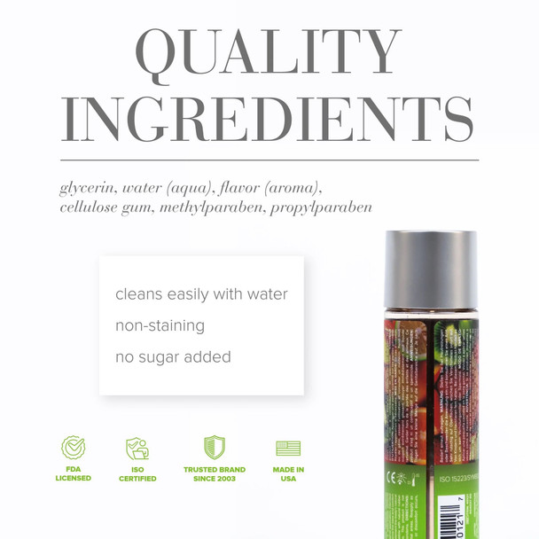 System JO H2O Flavours Tropical Passion Water Based Lubricant 30ml Personal Sex Lube