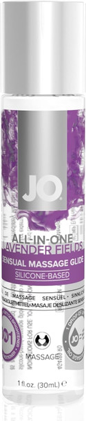 System Jo Lavender All-in-One Sensual Massage Glide 30ml | Silicone Based Long Lasting Glide