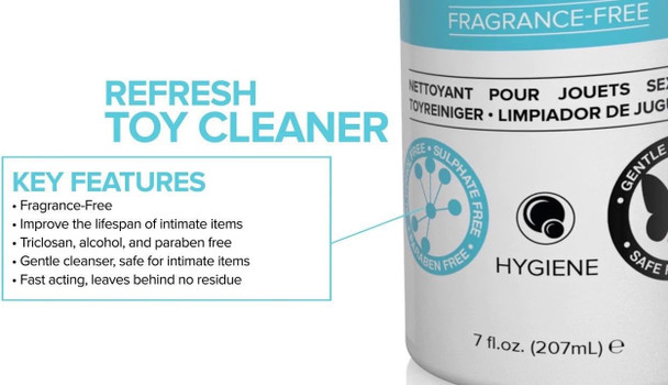 System Jo Refresh Foaming Toy Cleaner 207ml Intimate Sex Toy Hygiene Wash