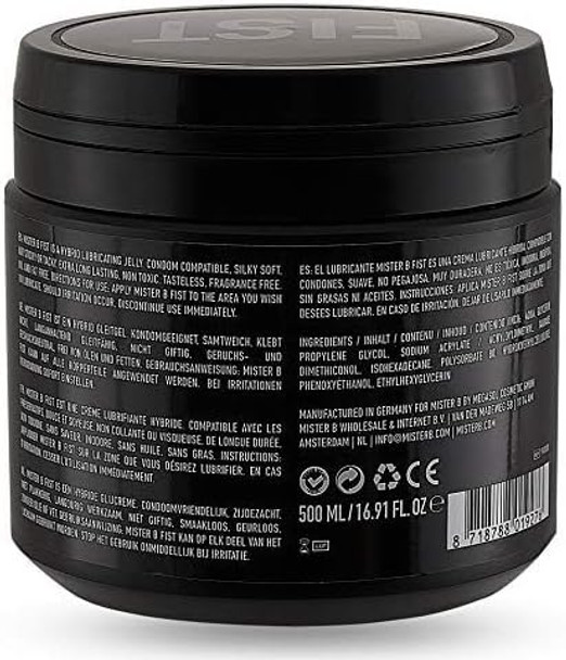 Mister B FIST Classic Hybrid Fisting Lube Gel 500ml | Anal Sex Lubricant