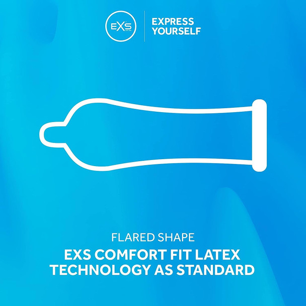 500 x Exs Regular Comfy Fit Condoms | Vegan | Comfy Fit Bulk Wholesale Condoms |