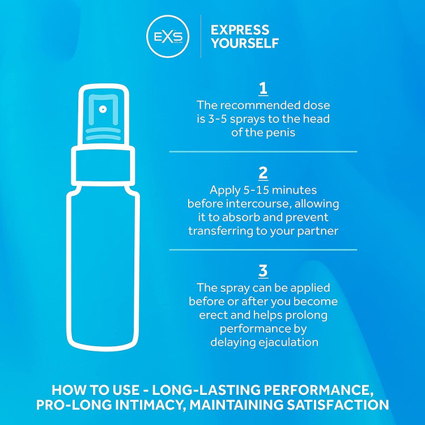 Exs Delay Plus Desensitising Spray 50ml |  Last Longer Premature Ejaculation Aid For Men