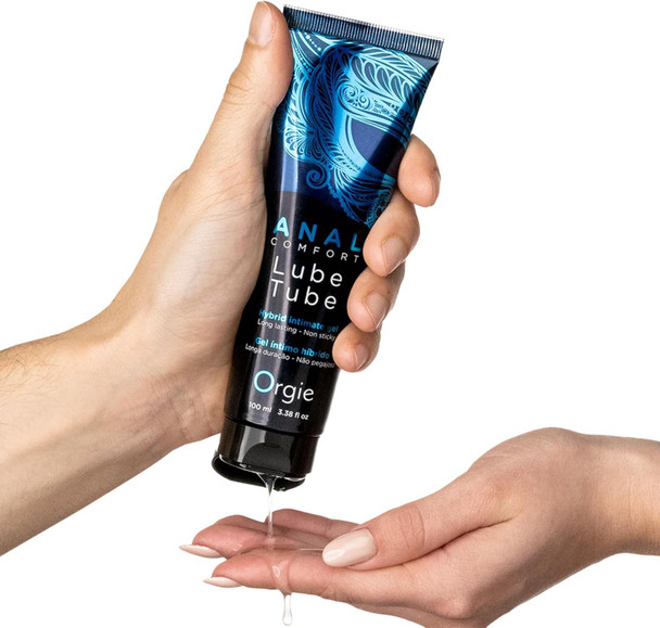 Orgie Lube Tube Anal Comfort 100ml Hybrid Intimate Gel Anale Hybrid Lubricant